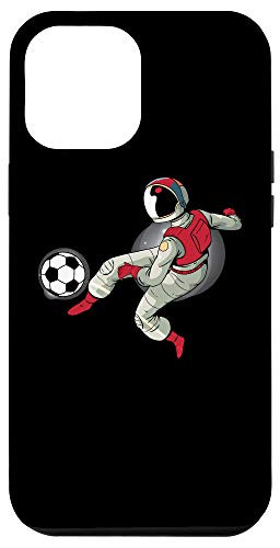 iPhone 12 Pro Max Soccer Ball Kick Astronaut Space-Man Cool Sports Lovers Gift Case