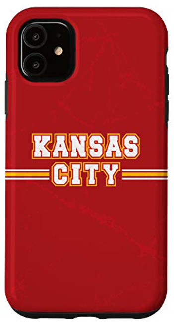 iPhone 11 Kc Red Yellow Striped Kansas City Retro Style Kc Fan Locals Case iPhone 11 Kc Red Yellow Striped Kansas City Retro Style Kc Fan Locals Case