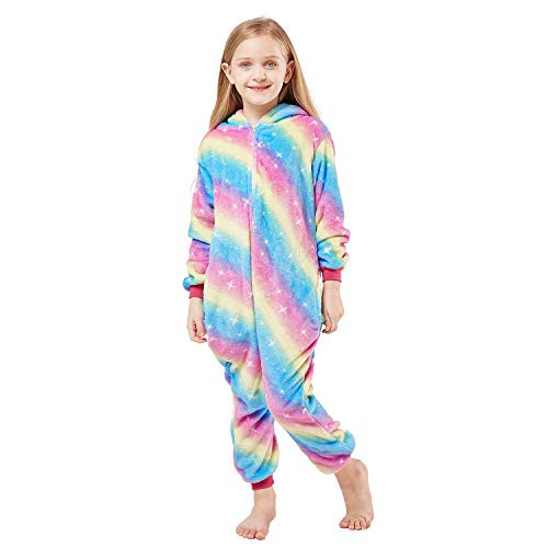 Unicorn Onesies Pajamas Soft Flannel Cosplay Halloween Pajamas Costume Gift for Girls Unicorn Onesies Pajamas Soft Flannel Cosplay Halloween Pajamas Costume Gift for Girls