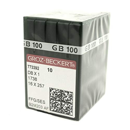 100 Groz Beckert Ball-Point -FFG/SES- 16X231 16X257 DBX1 Sewing Machine Needles -Size 14 -Metric Size 90--