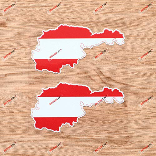 Austria Austrian Flag Map Outline Coat of Arms Eagle Vinyl Decal Sticker - 2 Pack Glossy, 4 Inches - for Car Boat Laptop Cup Austria Austrian Flag Map Outline Coat of Arms Eagle Vinyl Decal Sticker - 2 Pack Glossy, 4 Inches - for Car Boat Laptop Cup