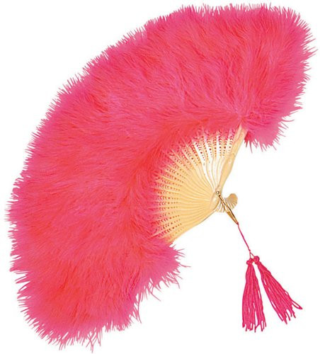 Rubie's Costume Co Marabou Feather Fan-Hot Pink Costume