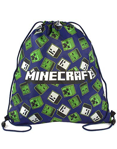 Minecraft Creeper Zombie Skeleton All Over Print Drawstring Swim Bag