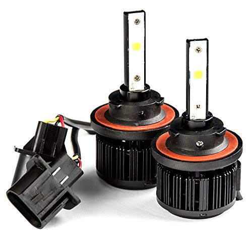 Krator LED H13 Headlight Conversion Bulbs 40W 4000LM Light Bulbs 9008 Hi/Lo 6000K White with Built-In Turbo Cooling Fan Compatible with 2005-2016 Ford F250-F550