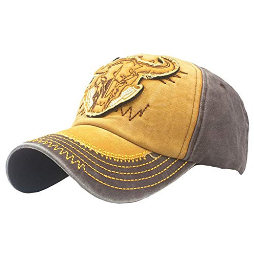 OMGYST Men Womens Baseball Cap Distressed Vintage Unconstructed Embroidered Patch Hat Dad-Hat Vintage Unisex Baseball Cap