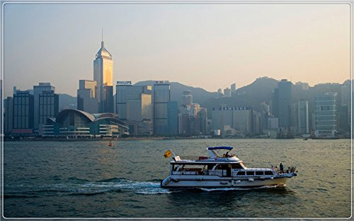 Hong Kong's Victoria harbour view tourism scenery features creative tourism souvenirs Magnetic fridge magnet -6-