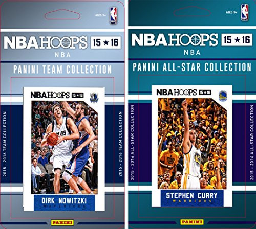 NBA Dallas Mavericks Licensed 2015-16 Hoops Team Plus All-Star Trading Card Set