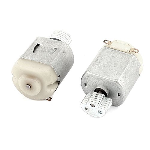 Aexit 2 Pcs Electric Motors DC 3V 5200RPM Micro Vibrating Vibration Motor 130 Model Fan Motors for Toys