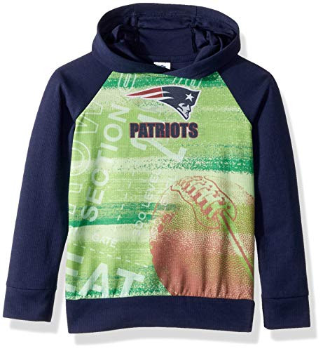 NFL New England Patriots Unisex Pullover Hoodie, Blue, 3T