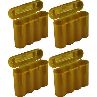 EBC Battery 4 Gold Plastic AA AAA Battery Holder Box Storage Cases