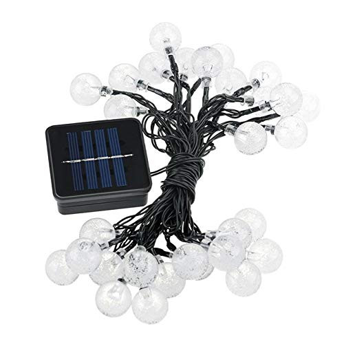 Solar String Lights Garden 30LED 6.5M Outdoor String Lights Multi-Colored Waterproof Crystal Ball Fairy Lights, Decoration Lighting for Home, Garden, Patio, Yard, Christmas Solar String Lights Garden 30LED 6.5M Outdoor String Lights Multi-Colored Waterproof Crystal Ball Fairy Lights, Decoration Lighting for Home, Garden, Patio, Yard, Christmas
