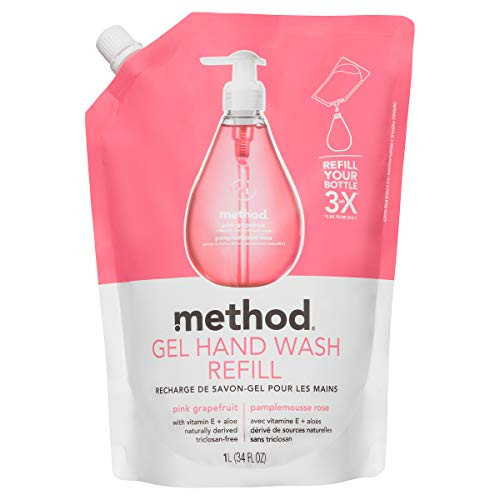 Method Hand Wash Refill, Pink Grapefruit, 34 Fl. Oz -Pack of 1-
