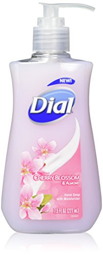 Dial Cherry Blossom  and  Almond Hand Soap with Moisturizer, 7.5 Fl Oz -Pack of 6-