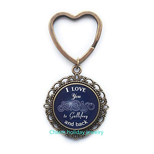 I Love You to Gallifrey and Back Gallifreyan Keychain time Lord Lovers time Lord Keychain who Key Ring who Fan Jewelry Whovian Gift--324 I Love You to Gallifrey and Back Gallifreyan Keychain time Lord Lovers time Lord Keychain who Key Ring who Fan Jewelry Whovian Gift--324