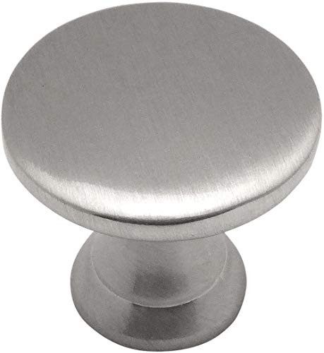 5 Pack - Cosmas 4545SN Satin Nickel Cabinet Hardware Round Knob - 7/8" Diameter