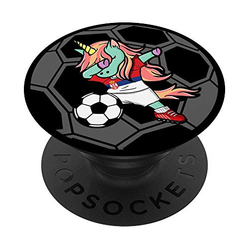 Unicorn Dabbing Serbia Soccer Serbian Football Lover Gifts PopSockets PopGrip- Swappable Grip for Phones  and  Tablets Unicorn Dabbing Serbia Soccer Serbian Football Lover Gifts PopSockets PopGrip- Swappable Grip for Phones  and  Tablets