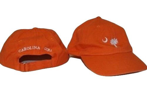 Ant Enterprises Embroidered Orange South Carolina Girl Palmetto Crescent Ball Hat Cap