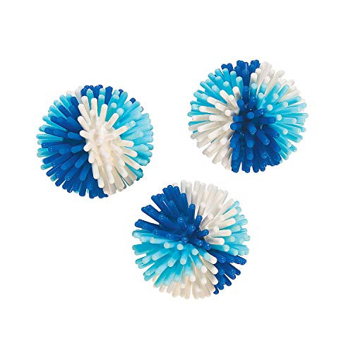 Fun Express - Winter Blues Porcupine Balls for Winter - Toys - Balls - Porcupine  and  Noodle Balls - Winter - 36 Pieces