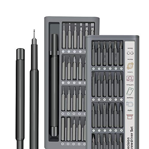 AULCELN Mini Precision Screwdriver Set, Precision Repair Tool Kit, 49-in-1 S2 Steel Magnetic Driver Bit for iPhone, Macbook, Laptop, iPad, PC, Watch