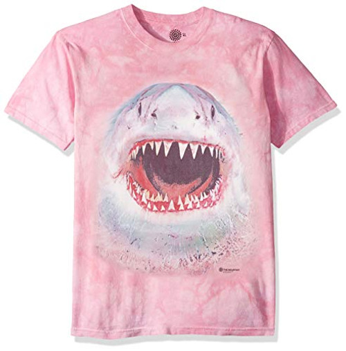 The Mountain Wicked Nasty Shark Child T-Shirt, Pink, Medium The Mountain Wicked Nasty Shark Child T-Shirt, Pink, Medium