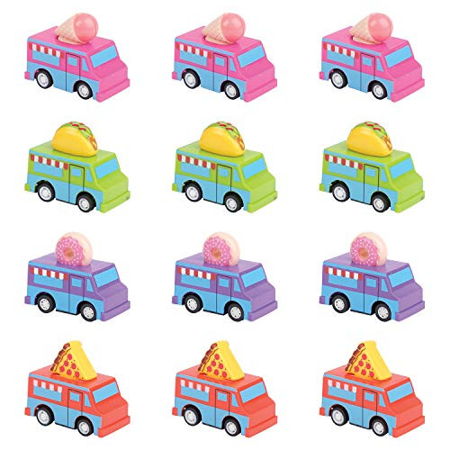 U.S. Toy Pull Back Food Trucks - 12 Count - Kid's Birthday Party, Themed Events, Halloween, Classroom Supplies, Rewards, Giveaways, Party Favors, Art Activity U.S. Toy Pull Back Food Trucks - 12 Count - Kid's Birthday Party, Themed Events, Halloween, Classroom Supplies, Rewards, Giveaways, Party Favors, Art Activity