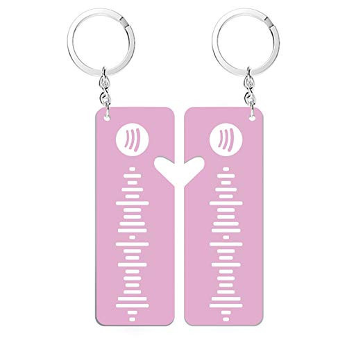 Personalized Spotify Code Couple Keychains Customized Music Song Keyring Gift Personalized Spotify Code Couple Keychains Customized Music Song Keyring Gift