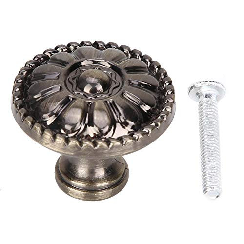 Single Hole Drawer Door Handle, Zinc Alloy Furniture Pulls Cabinet Drawer Door Handle Knobs Pulls-Green Bronze-