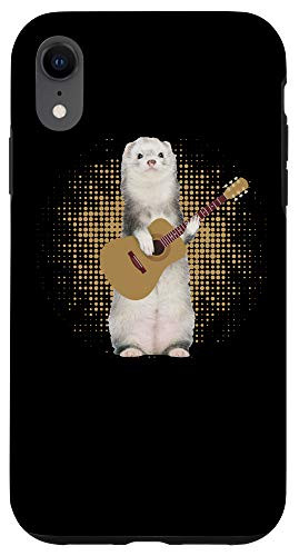 iPhone XR Ferret Playing Acoustic Guitar Musical Fans Band Animal Case