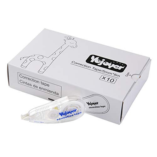 10 Pack Correction Tapes, Mini Correction Tape Roller, Correction Eraser Tape, Non-Refillable, Easy To Use Applicator for Office School Supplies