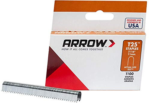 Arrow Fastener 257 Genuine T25/T2025 7/16-Inch Staples, 1,000-Count - 1