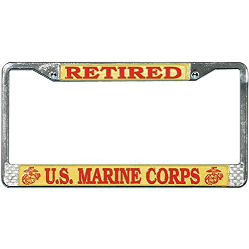 Honor Country US Marine Corps Retired License Plate Frame Honor Country US Marine Corps Retired License Plate Frame