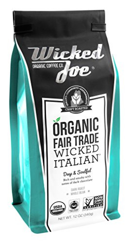 Wicked Joe Coffee Italian Whole Bean, 12 oz
