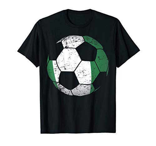 Nigeria Soccer Ball Flag Jersey Shirt - Nigerian Football