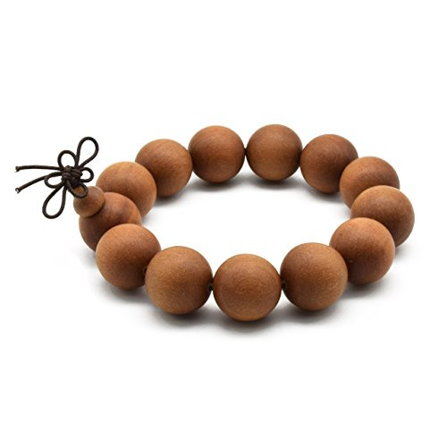 Zen Dear Unisex Teak Wood Prayer Beads Buddha Buddhist Beads Necklace Bracelet Beads -18mm 13 beads- Zen Dear Unisex Teak Wood Prayer Beads Buddha Buddhist Beads Necklace Bracelet Beads -18mm 13 beads-