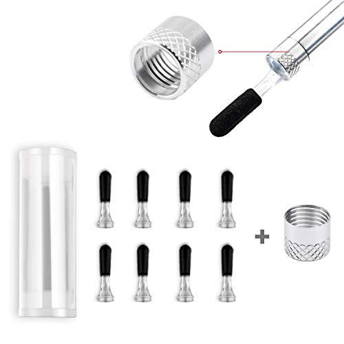 Bebird Replacement Ear-Wax Removal Tool Head Cotton Swabs -8pcs- with Retaining Ring -1pcs-, for All Bebird Ear-Wax Removal Ear Cleaning Camera Include X17 Pro M9 Pro A2 B2 Pro C3 Pro Latest Version