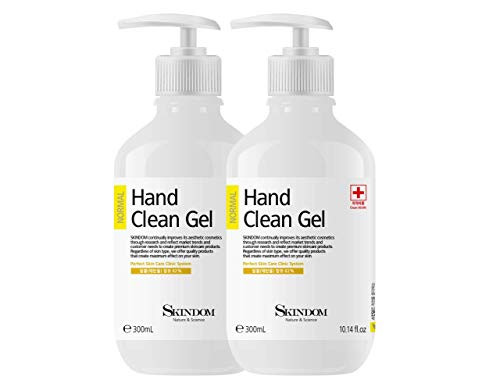 Hand Sanitizer Clean Gel with Aloe Vera and Moisturizing Agents, Kills 99.99 percent of Germs, -2 Pack x 10.14 Fl Oz-