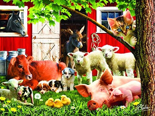 SUNSOUT INC Lazy Afternoon on The Farm 300 pc Jigsaw Puzzle
