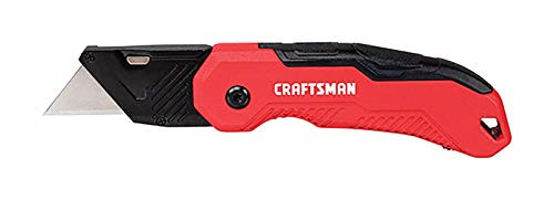 Craftsman Lockback 7 in. Folding Fixed Utility Knife Black/Red 1 pc