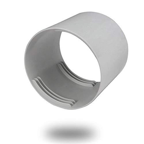 Portable AC Coupler Portable A/C AC 5 inch -130mm-Air Conditioner Exhaust Hose Coupler/Coupling/Connector, Support Clockwise/Counter-Clockwise Thread, AC Hose Coupler Coupling Extension -5 inch White-