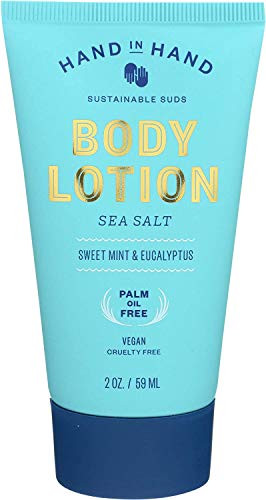 Hand In Hand Soap, Mini Body Lotion Sea Salt Sweet Mint Eucalyptus, 2 Ounce - 3 Pack