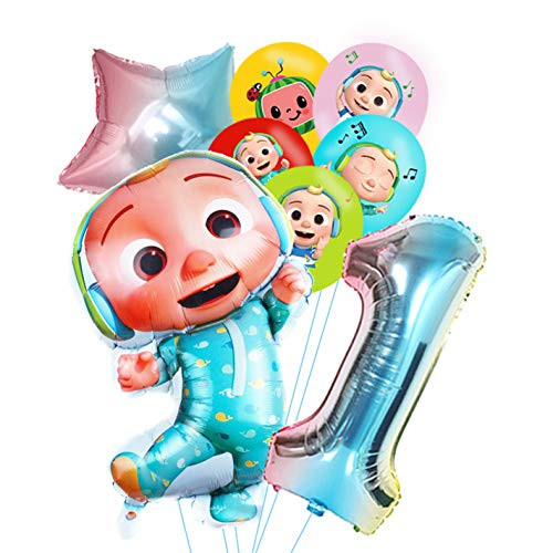 WOOACME Cocomelon Balloons Set for 1st, 2nd, 3rd, 4th, 5th, Cocomelon Birthday Party Supplies -1st- WOOACME Cocomelon Balloons Set for 1st, 2nd, 3rd, 4th, 5th, Cocomelon Birthday Party Supplies -1st-