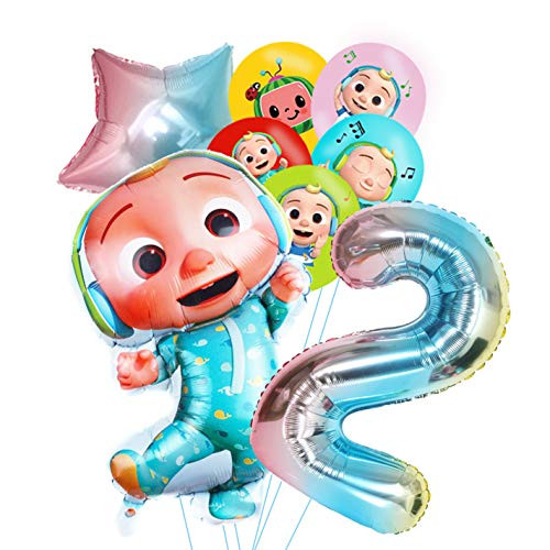 WOOACME Cocomelon Balloons Set for 1st, 2nd, 3rd, 4th, 5th, Cocomelon Birthday Party Supplies -2nd- WOOACME Cocomelon Balloons Set for 1st, 2nd, 3rd, 4th, 5th, Cocomelon Birthday Party Supplies -2nd-