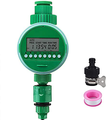 Jeteven Hose Faucet Water Timer, Programmable Automatic Sprinkler Faucet Watering Timer for Outdoor Garden Lawn Yard Drip Irrigation Watering System