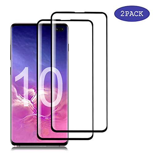 Fusicase for Galaxy S10 Plus Screen Protector Tempered Glass [2-Packs] for Galaxy S10 Plus Ultra-Thin 9H Hardness Crystal Scratch Resistant Tempered Glass Screen Protector for Galaxy S10 Plus