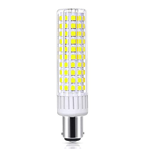 120V 10W BA15D LED Bulb 100W-120W Halogen Bulbs Equivalent , Ba15d Double Contact Bayonet Base , for Chandelier Crystal Ceiling Light, Dimmable Daylight 6000k 