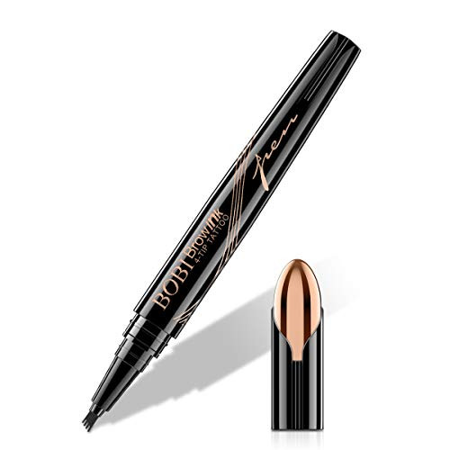 Eyebrow Pencil - Tattoo Eyebrow Pen with Fork Tip Long-lasting Waterproof Microblading Eyebrow Pen and Smudgeproof Brow Pen for Naturally Defined Eyebrows-Dark Brown?