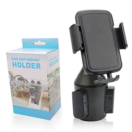 Car Cup Phone Holder-Universal Car Phone Holder Cup Holder Cell Phone Mount Compatible with All Phones.