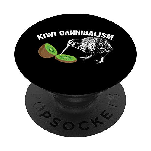 Cute Kiwi Bird Gift Funny Kiwi Cannibalism Sarcasm Joke Fan PopSockets PopGrip- Swappable Grip for Phones  and  Tablets