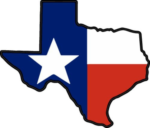 WickedGoodz Texas State Flag Vinyl Decal - Tx Bumper Sticker - Perfect Texan Lone Star Souvenir Gift