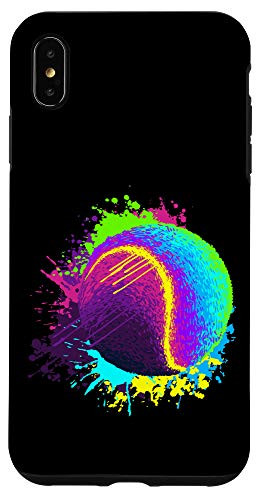 iPhone XS Max Splash Art Tennis Ball Gift Funny Tennis Lover Case